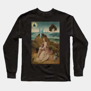 St. John the Evangelist on Patmos - Hieronymus Bosch Long Sleeve T-Shirt